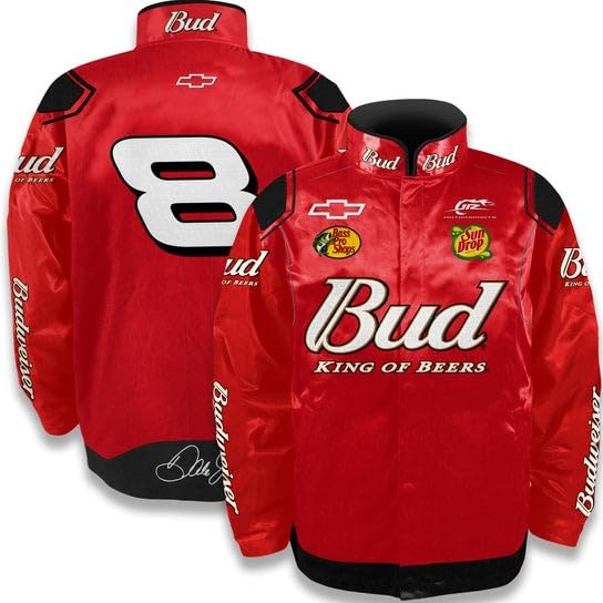 Checkered Flag Sports Dale Earnhardt Jr. #8 NASCAR Red JR Motorsports Retro Pit Uniform Jacket