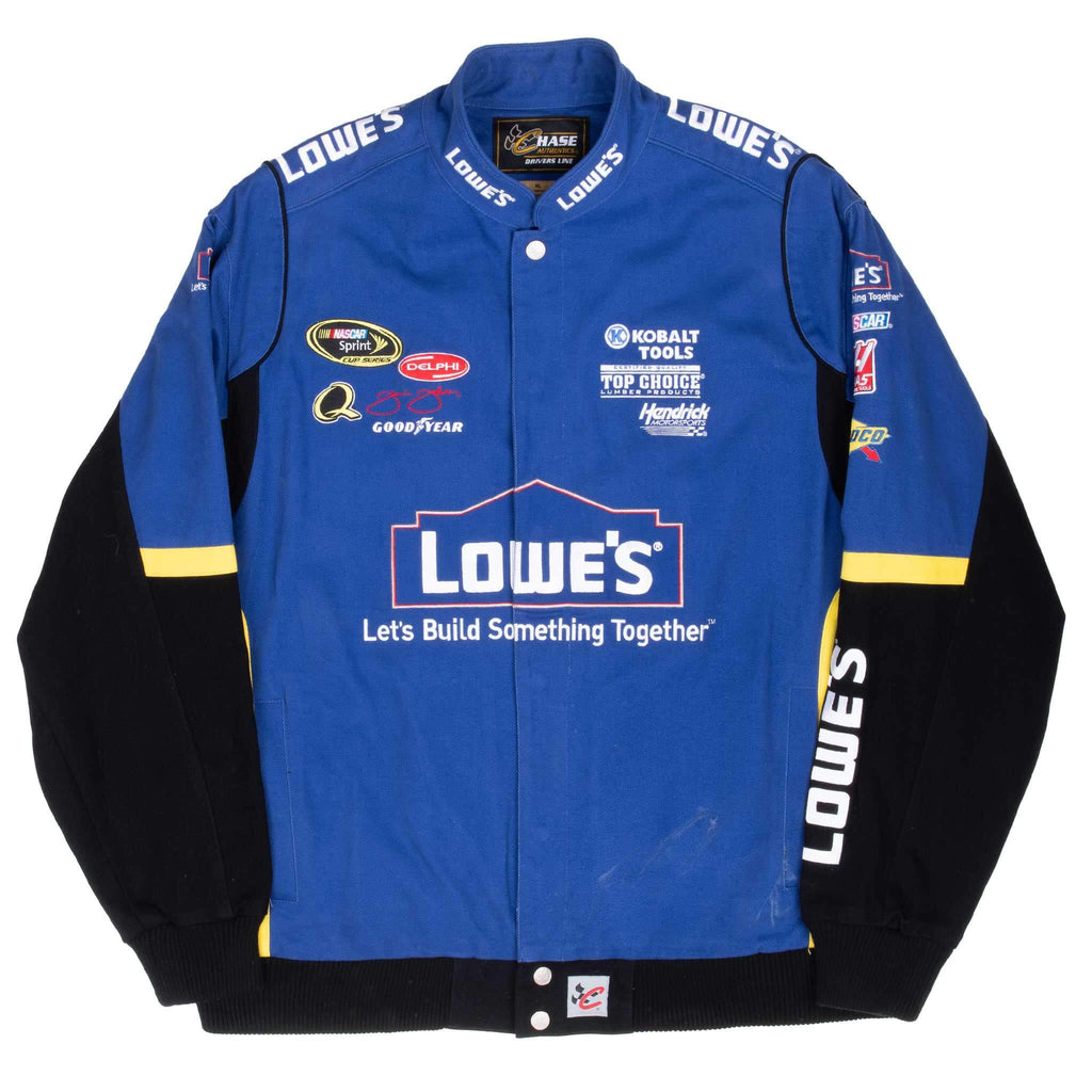VINTAGE NASCAR JIMMIE JOHNSON LOWE'S RACING JACKET 2000S XL