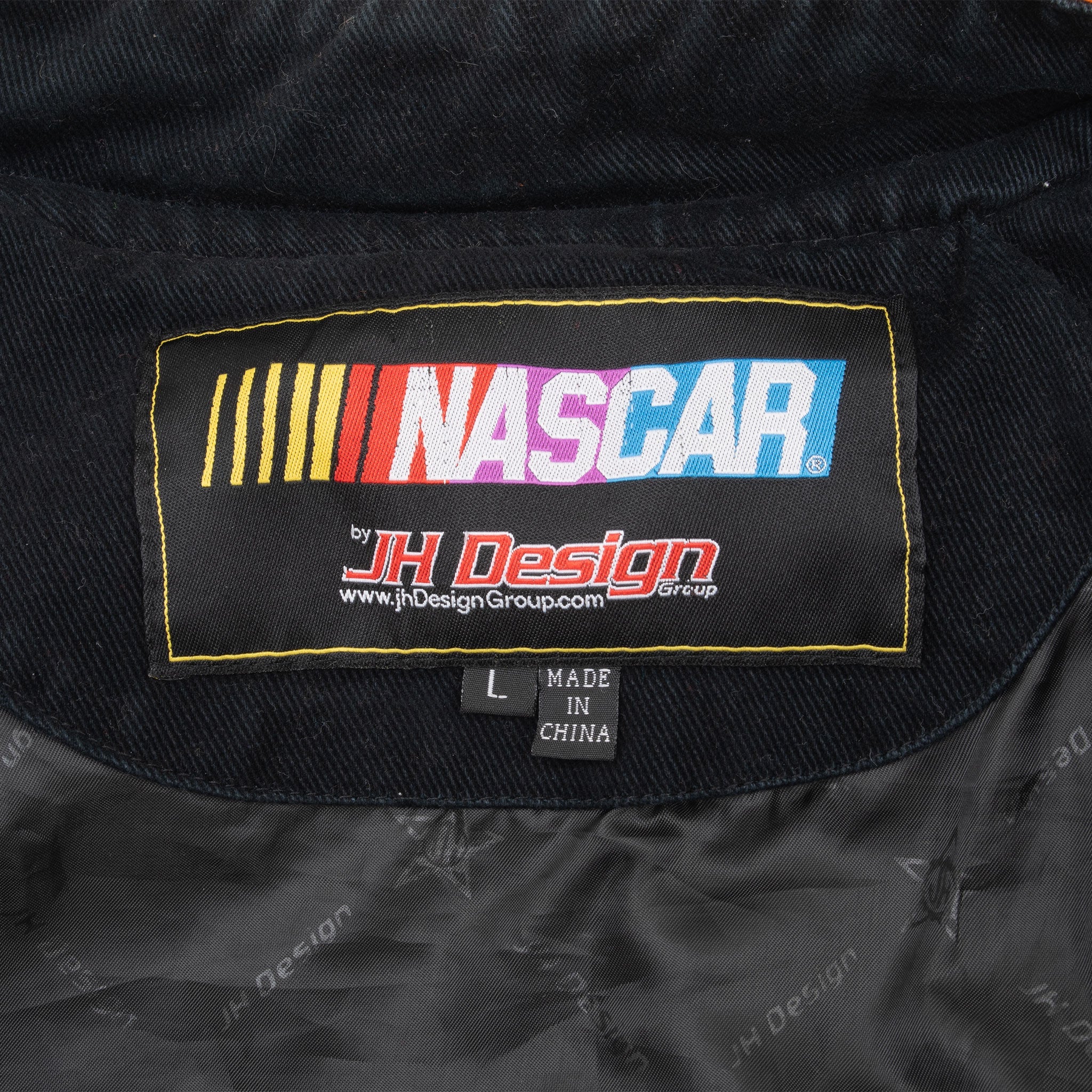 VINTAGE NASCAR DANNY HAMLIN FEDEX RACING JEFF HAMILTON JACKET 2000S LARGE