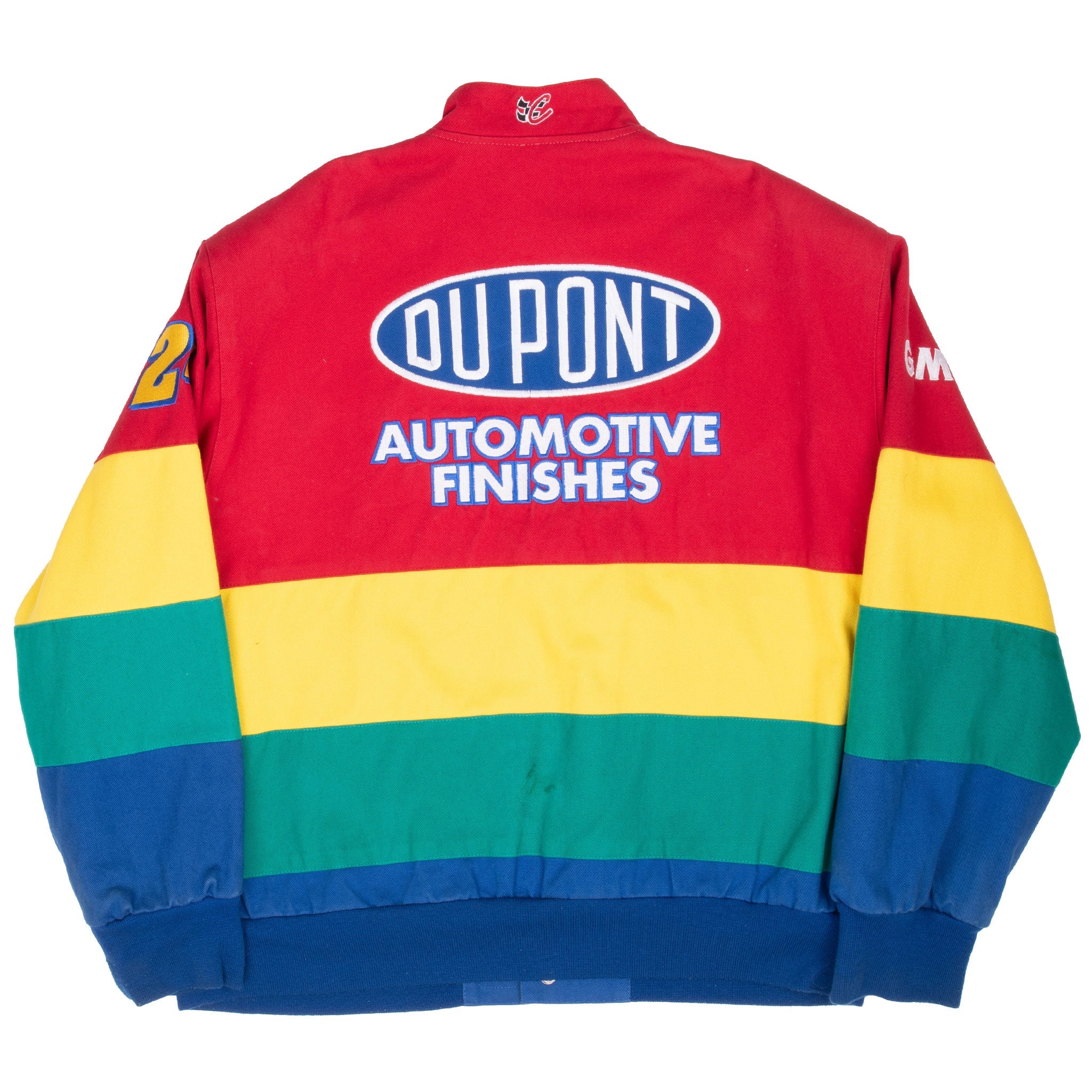 VINTAGE NASCAR JEFF GORDON DUPONT RACING JEFF HAMILTON JACKET 1990S XL MADE USA