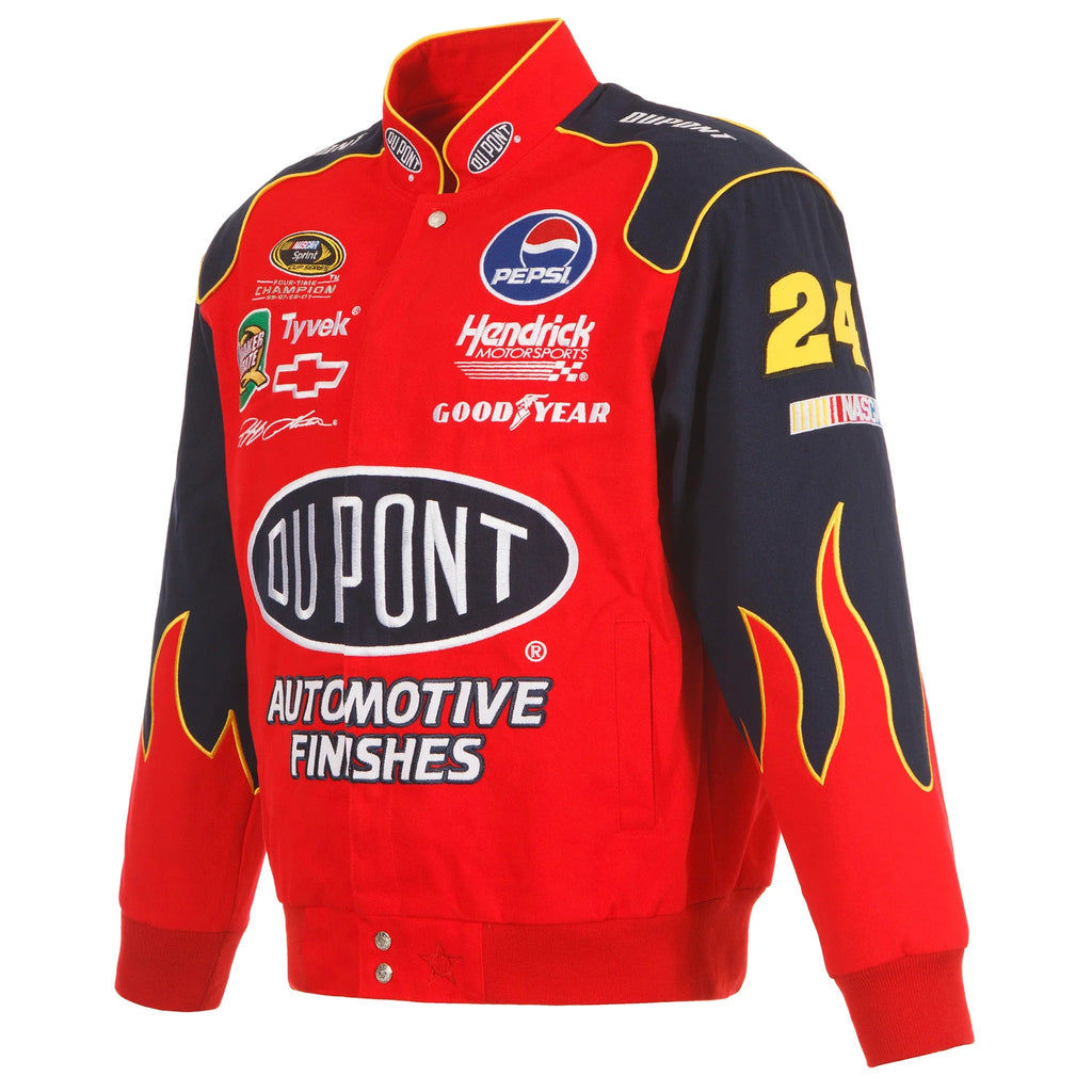 Jeff Gordon 2024 Dupont Navy-Red Uniform Full-Snap Jacket