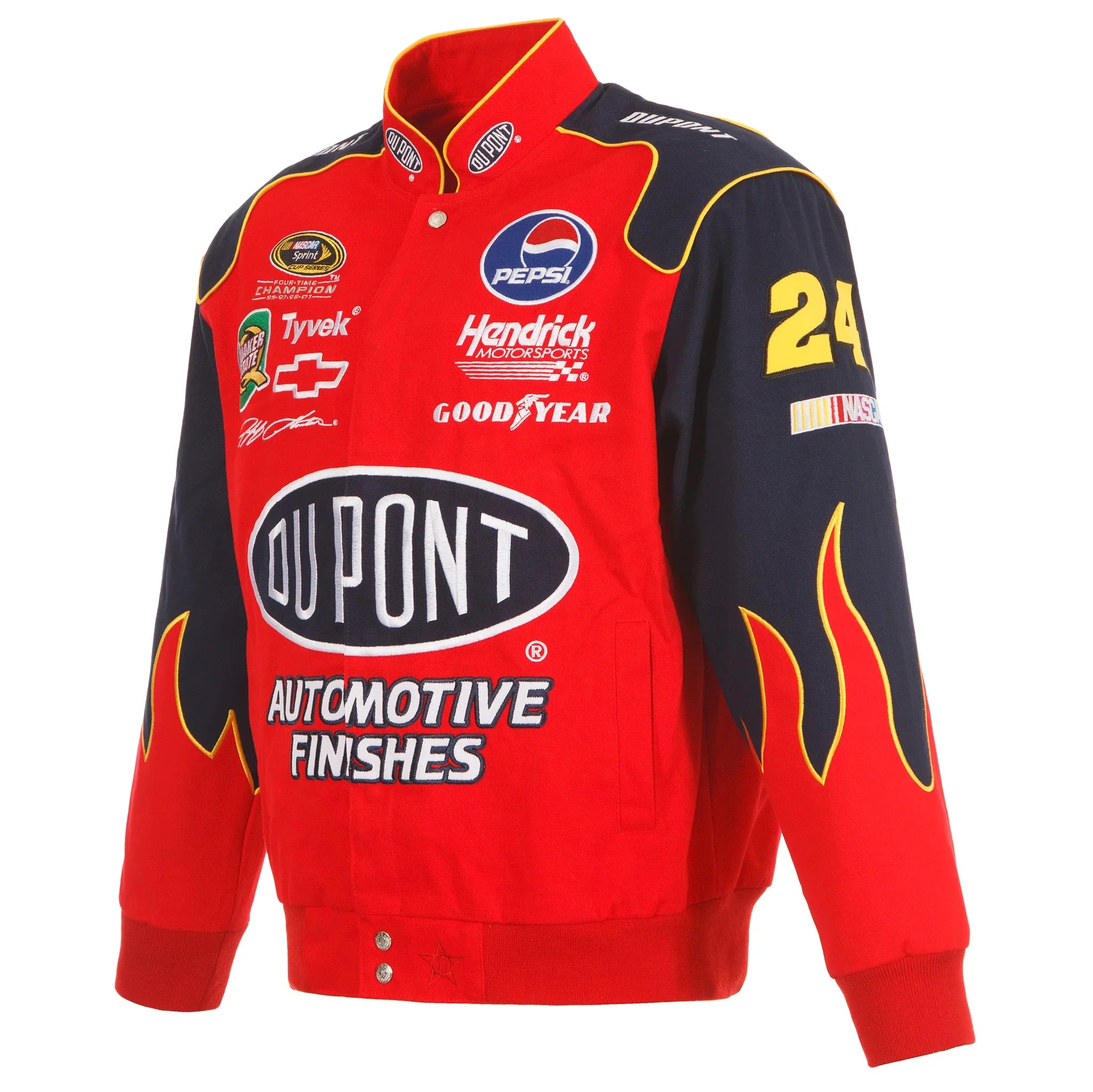 Jeff Gordon 2024 Dupont Navy-Red Uniform Full-Snap Jacket