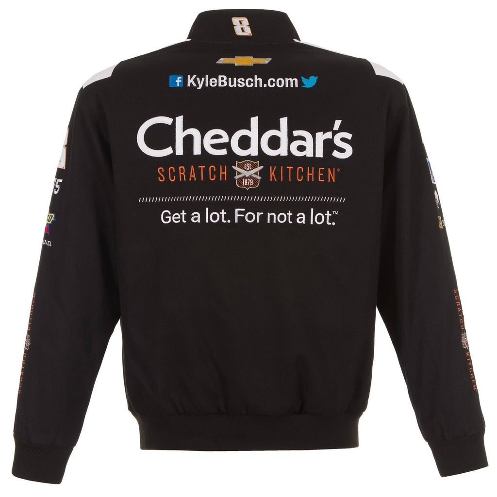 Kyle Busch Cheddar's Cotton Twill Jacket-Black