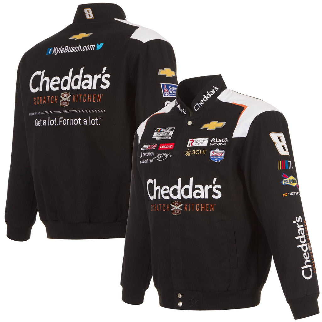 Kyle Busch Cheddar's Cotton Twill Jacket-Black