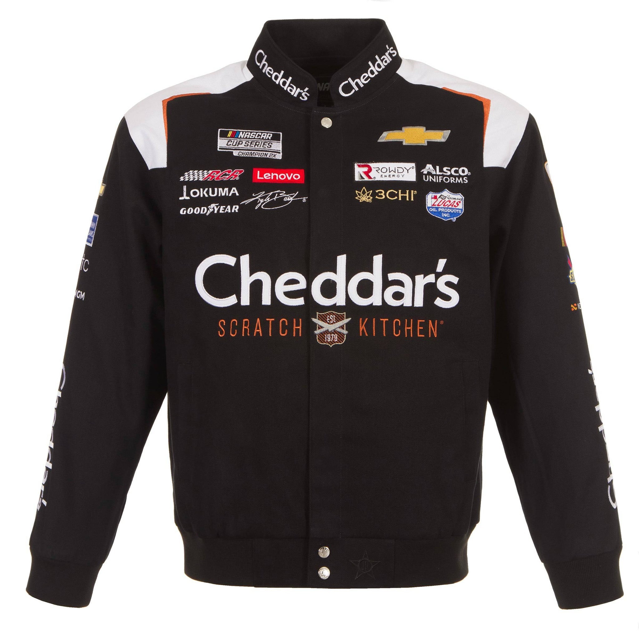 Kyle Busch Cheddar's Cotton Twill Jacket-Black
