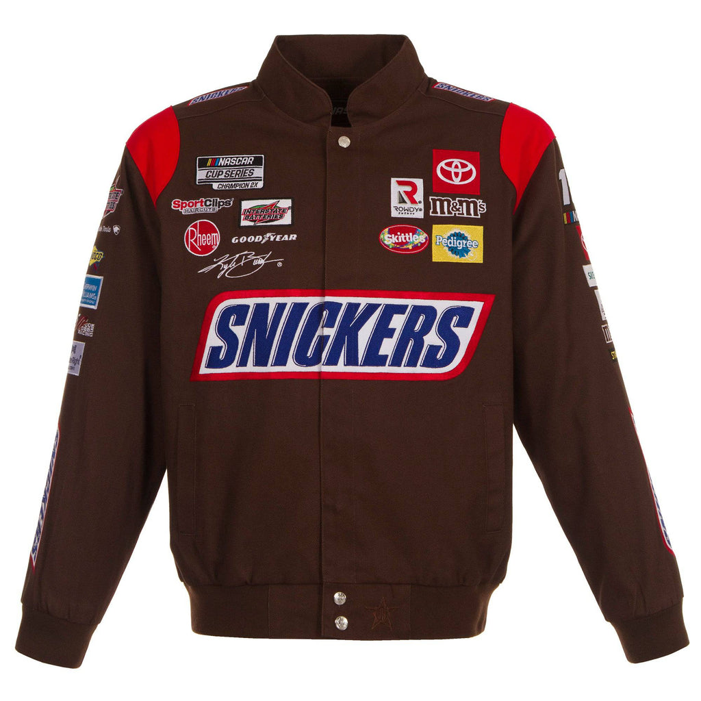 Kyle Busch Brown Snickers Twill Racing Jacket