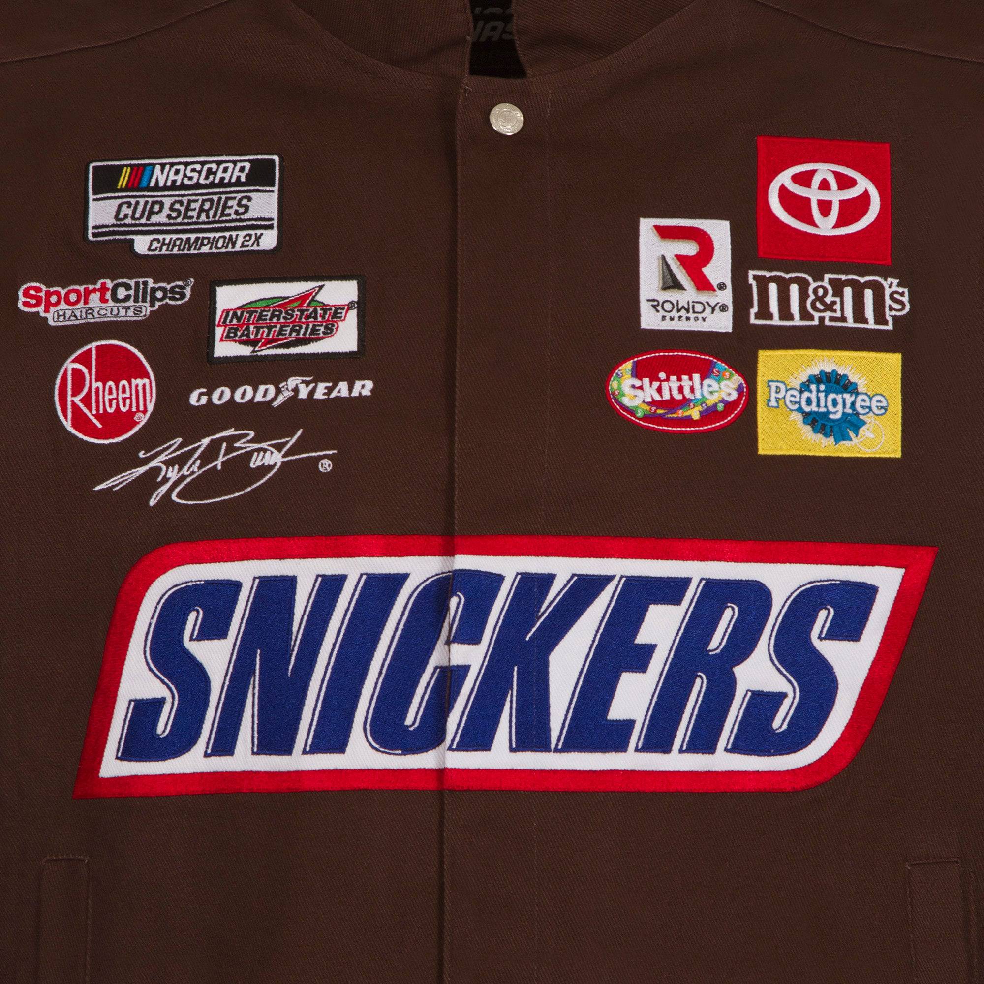 Kyle Busch Brown Snickers Twill Racing Jacket