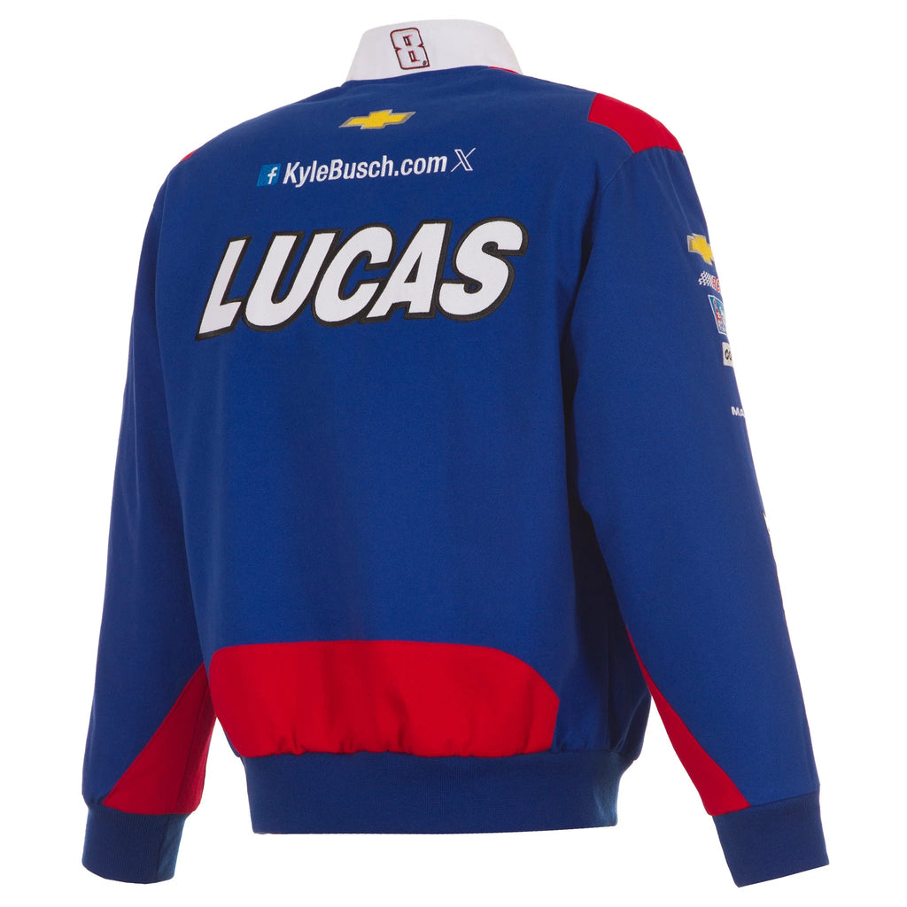 2025 Kyle Busch Lucas Oil Uniform Full-Snap Jacket-Royal