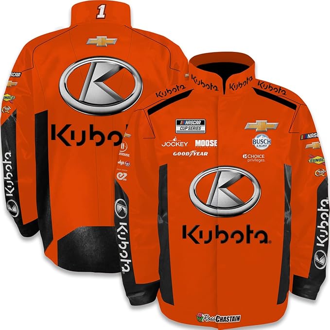 Checkered Flag Sports Ross Chastain #1 NASCAR 2025 Uniform Pit Outerwear Jacket Orange