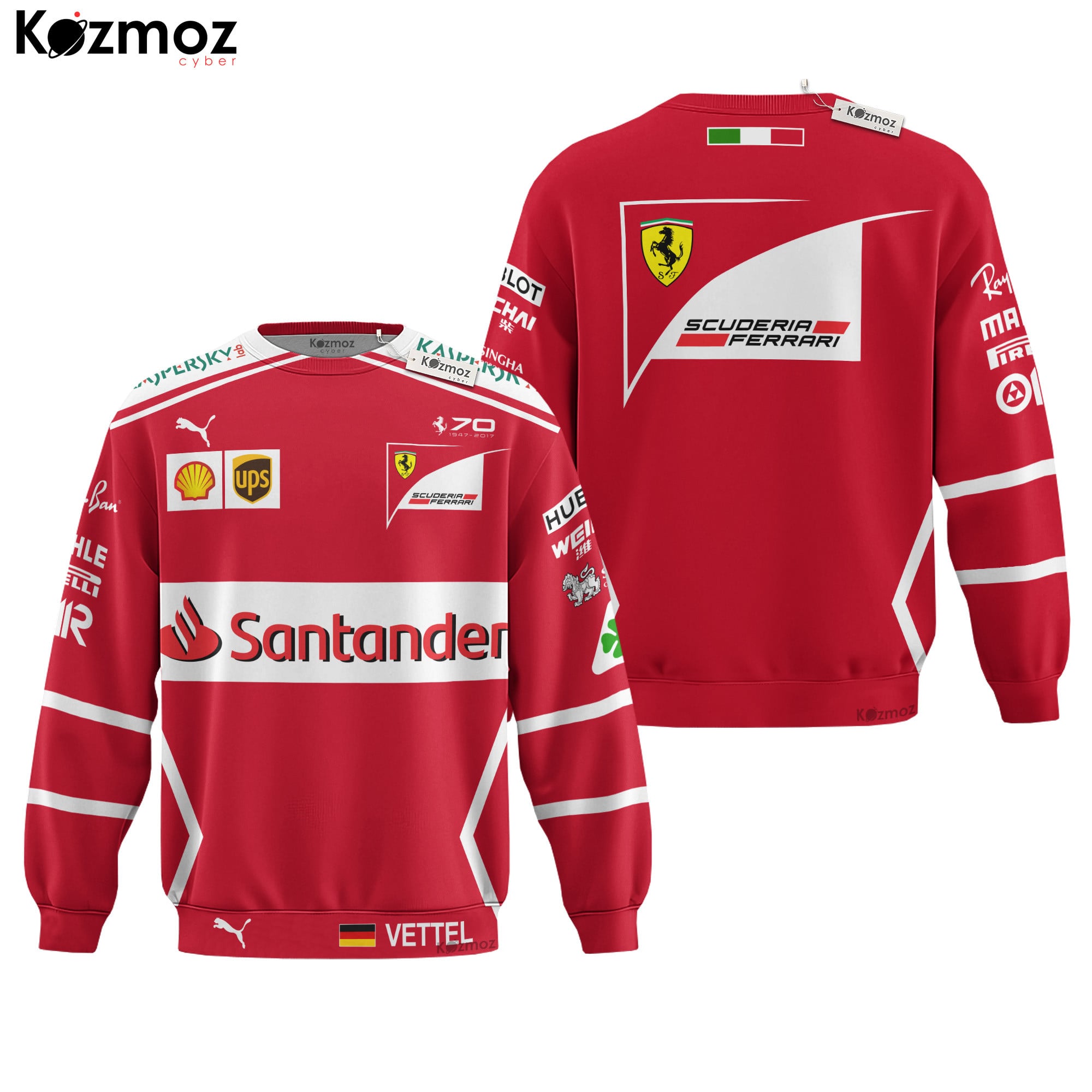 Sebastian Vettel Racing Costume 2017 Collection SF Racing Team -