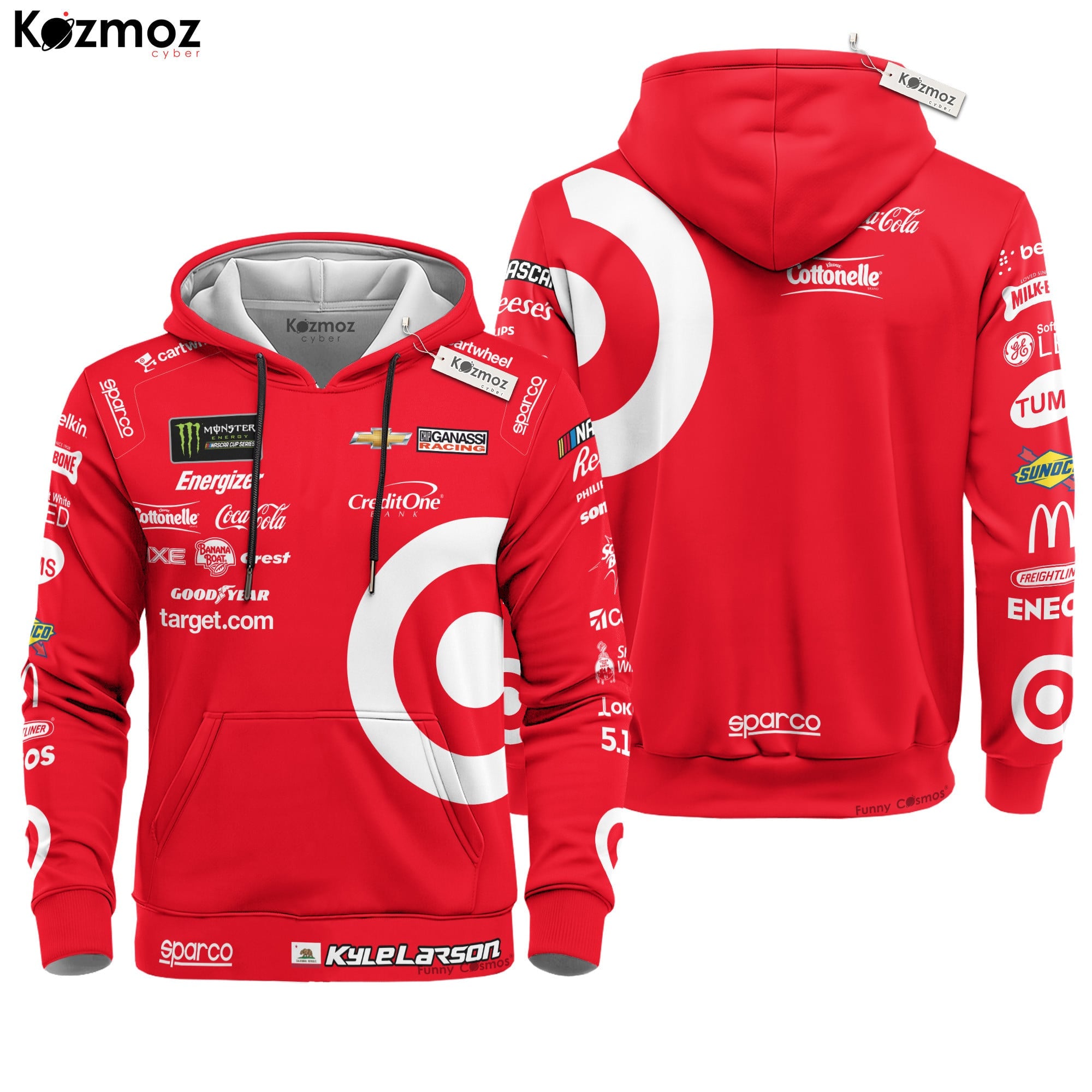 Kyle Larson Racing Firesuit Costume Target Sparco 2025 Collection - Hendrick Motorsports NASCAR Racing Team