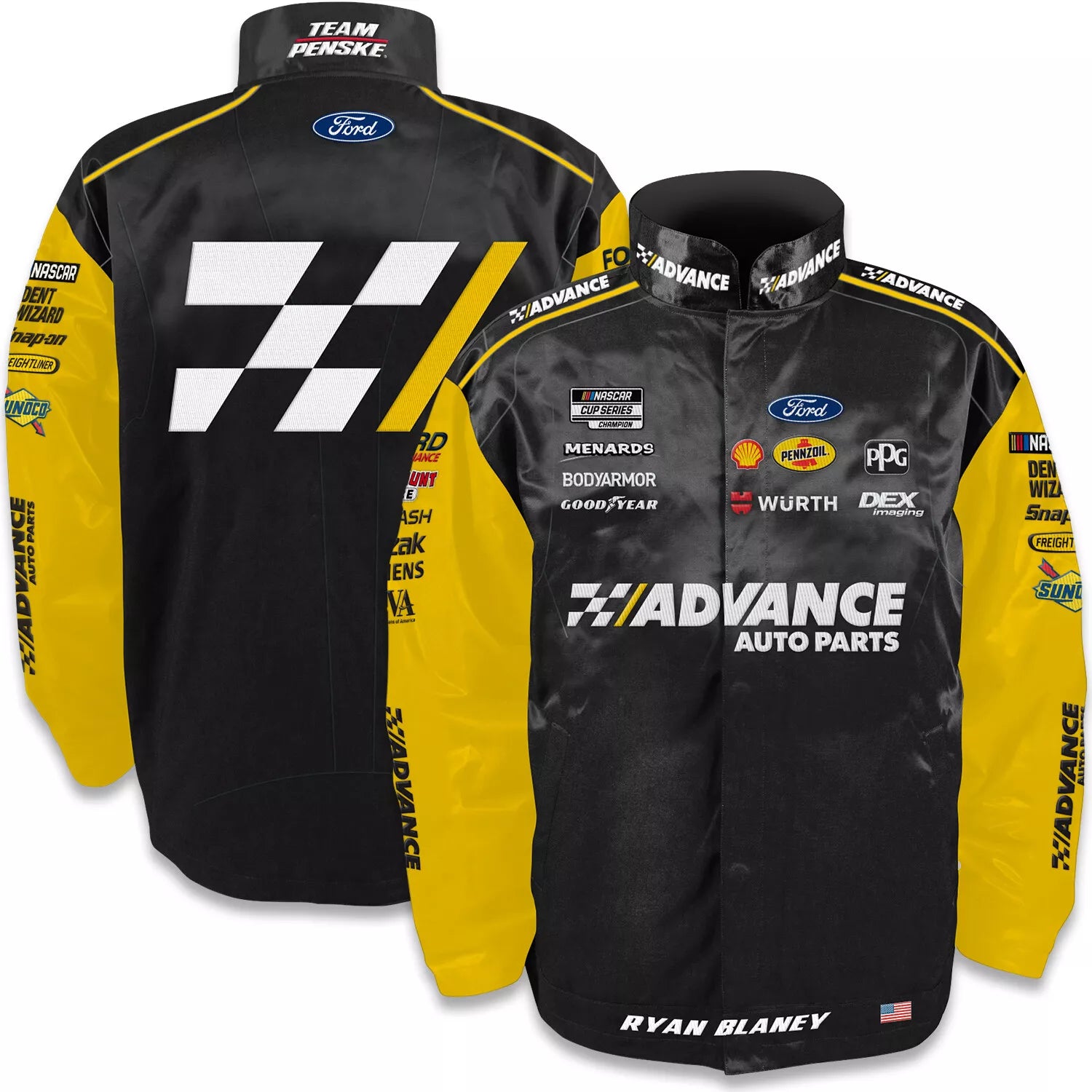 Ryan Blaney 2024 Advance Auto Parts Adult Nylon Uniform Jacket