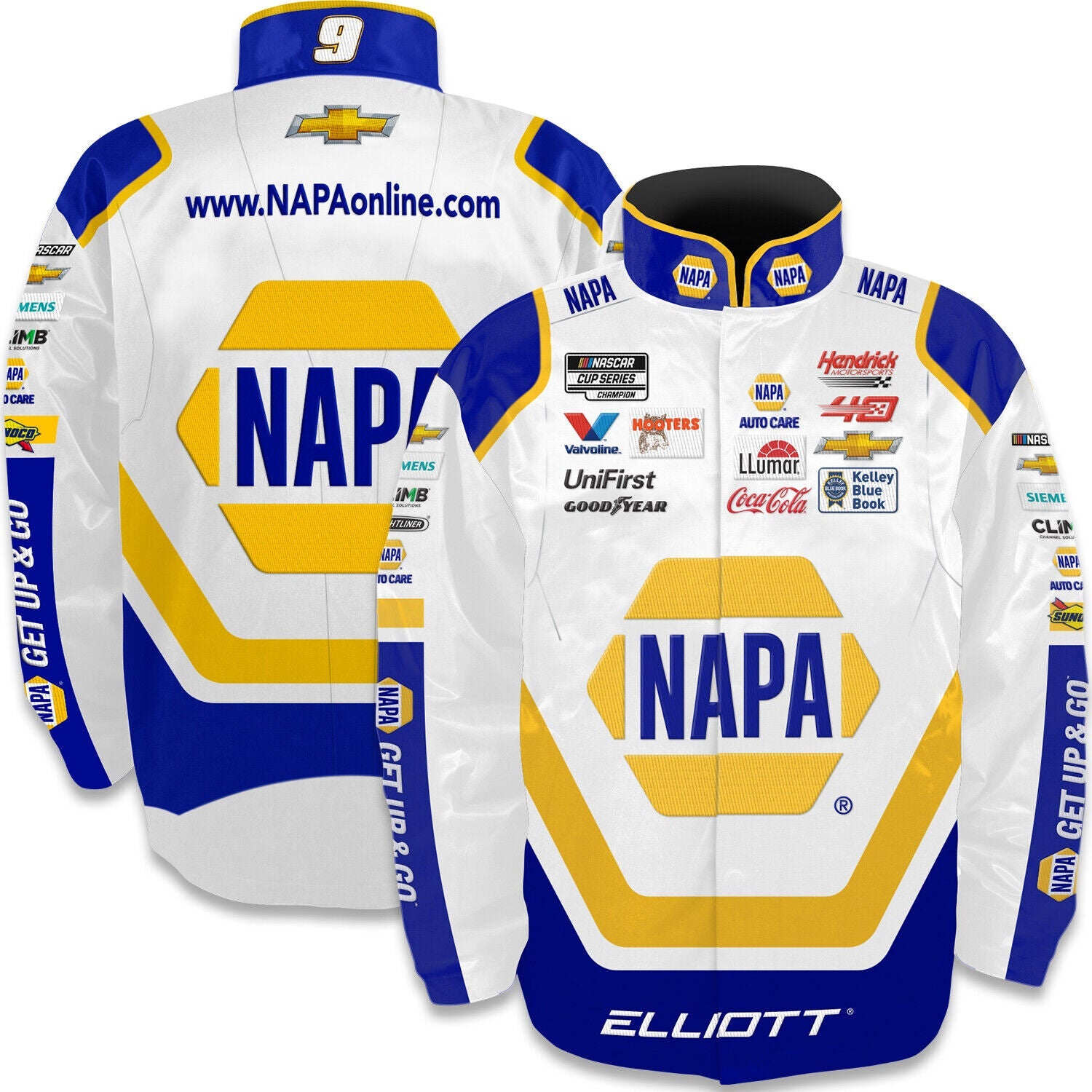Chase Elliott 2024 NAPA Auto Parts Adult Nylon Uniform Jacket